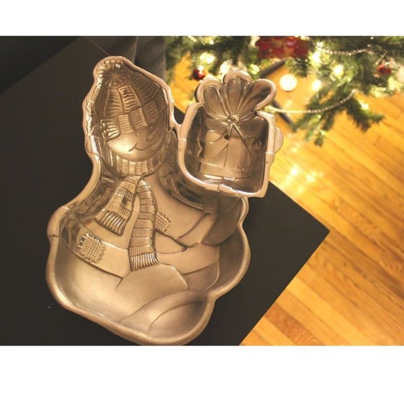 Lenox Other - NEW - Lenox Yuletide Snowman Metal Chip Dip Serveware